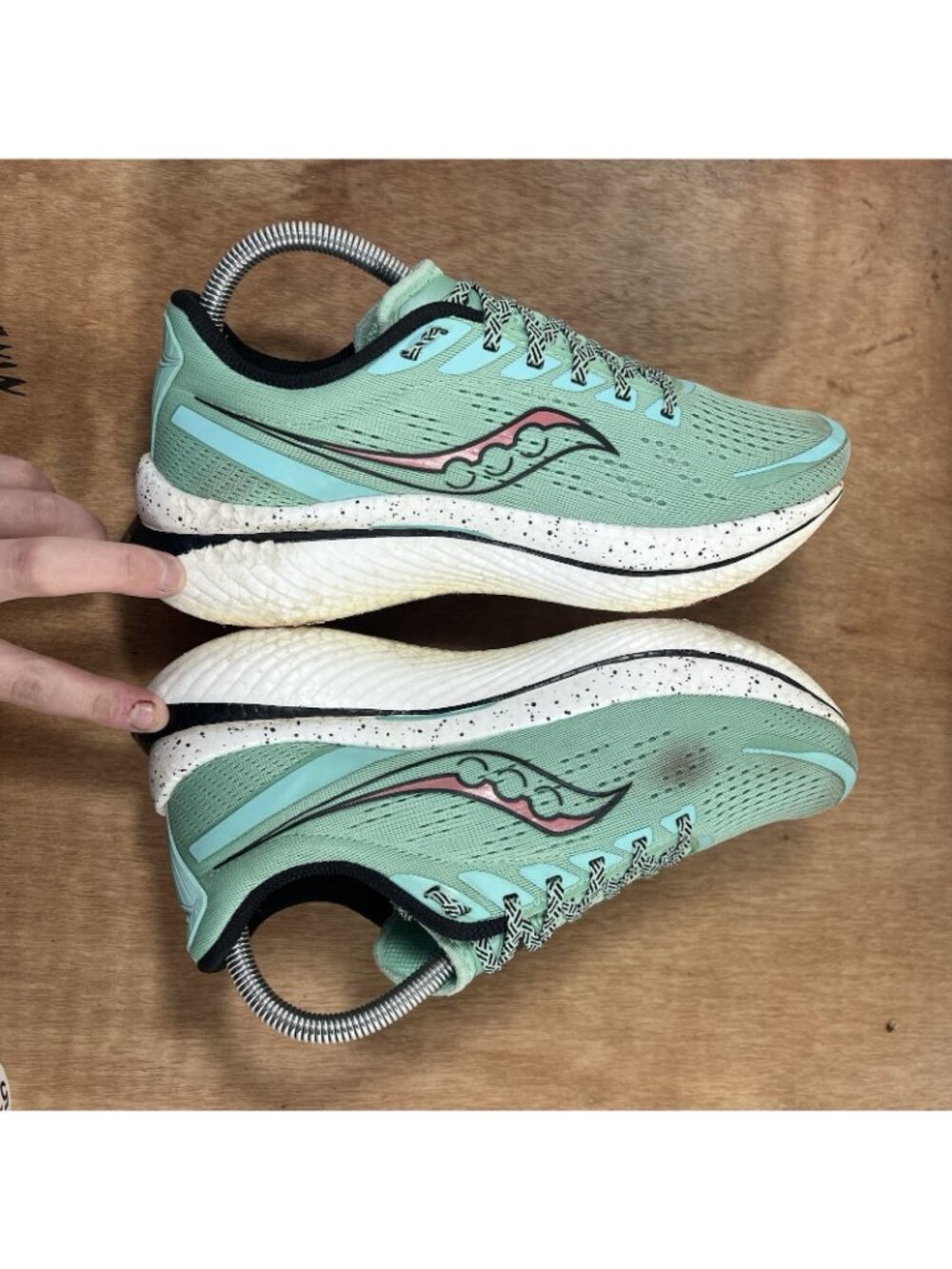Saucony Endorphin Speed 3 Womens Size 8.5 Green Walking Running Shoes Sneakers - Picture 6 of 10